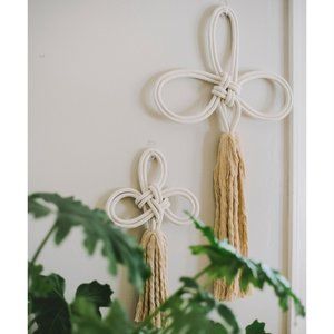 Sustainability and Empowerment Handcrafted Solidarity Cotton Rope Wall Hanging